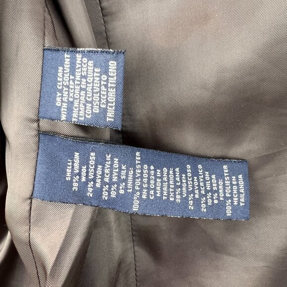 Jones New York Signature Womens Boucle Tweed Blazer Tan Brown Classic Petite Sma - Picture 9 of 16